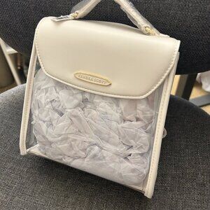 Kendra Scott Backpack - Clear/Cream NWT